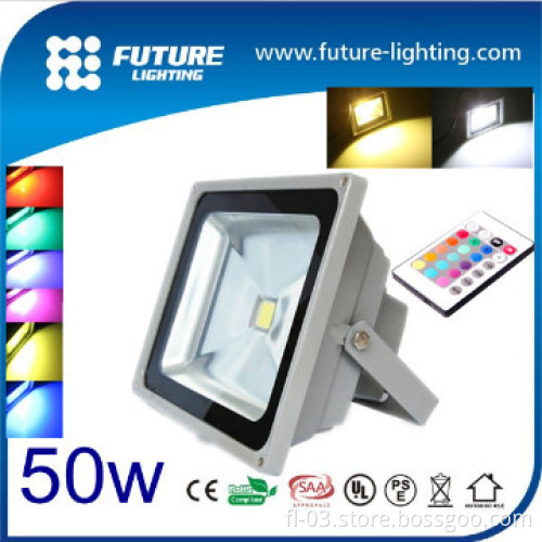 Outdoor use 50w RGB flood light with ir controller led rgb floodlight